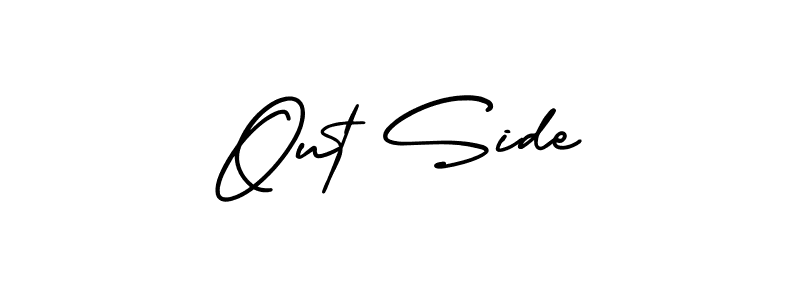 Design your own signature with our free online signature maker. With this signature software, you can create a handwritten (AmerikaSignatureDemo-Regular) signature for name Out Side. Out Side signature style 3 images and pictures png