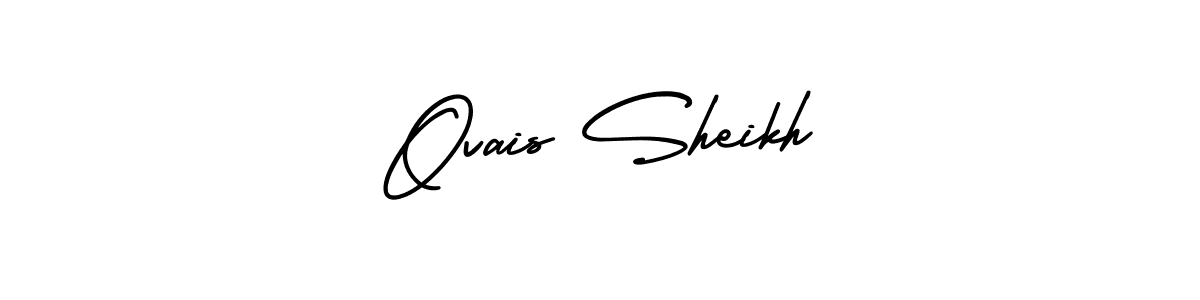 Design your own signature with our free online signature maker. With this signature software, you can create a handwritten (AmerikaSignatureDemo-Regular) signature for name Ovais Sheikh. Ovais Sheikh signature style 3 images and pictures png