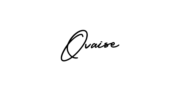 Use a signature maker to create a handwritten signature online. With this signature software, you can design (AmerikaSignatureDemo-Regular) your own signature for name Ovaise. Ovaise signature style 3 images and pictures png
