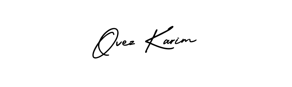 How to make Ovez Karim signature? AmerikaSignatureDemo-Regular is a professional autograph style. Create handwritten signature for Ovez Karim name. Ovez Karim signature style 3 images and pictures png