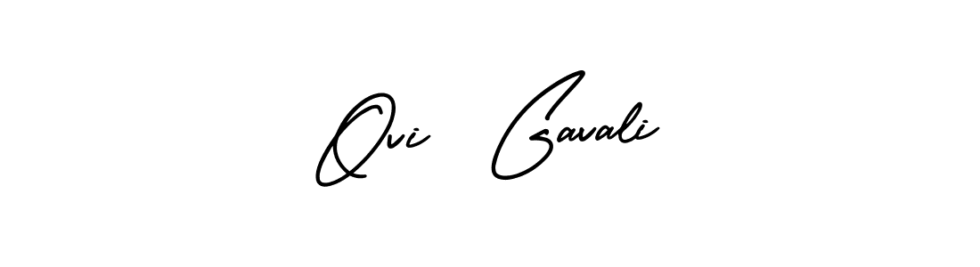 Make a short Ovi  Gavali signature style. Manage your documents anywhere anytime using AmerikaSignatureDemo-Regular. Create and add eSignatures, submit forms, share and send files easily. Ovi  Gavali signature style 3 images and pictures png