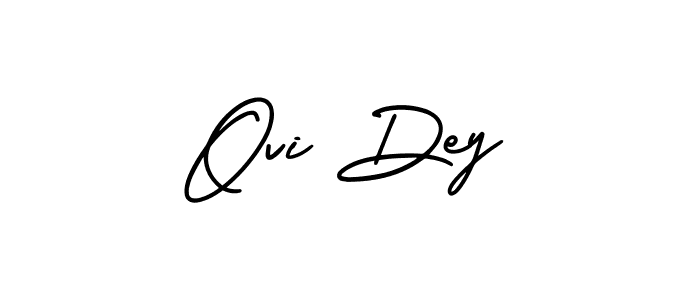 How to make Ovi Dey signature? AmerikaSignatureDemo-Regular is a professional autograph style. Create handwritten signature for Ovi Dey name. Ovi Dey signature style 3 images and pictures png