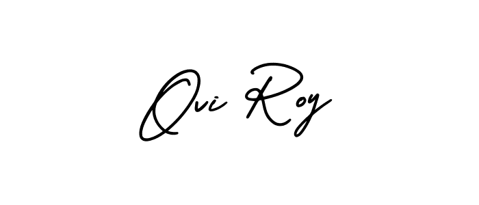 Make a beautiful signature design for name Ovi Roy. Use this online signature maker to create a handwritten signature for free. Ovi Roy signature style 3 images and pictures png