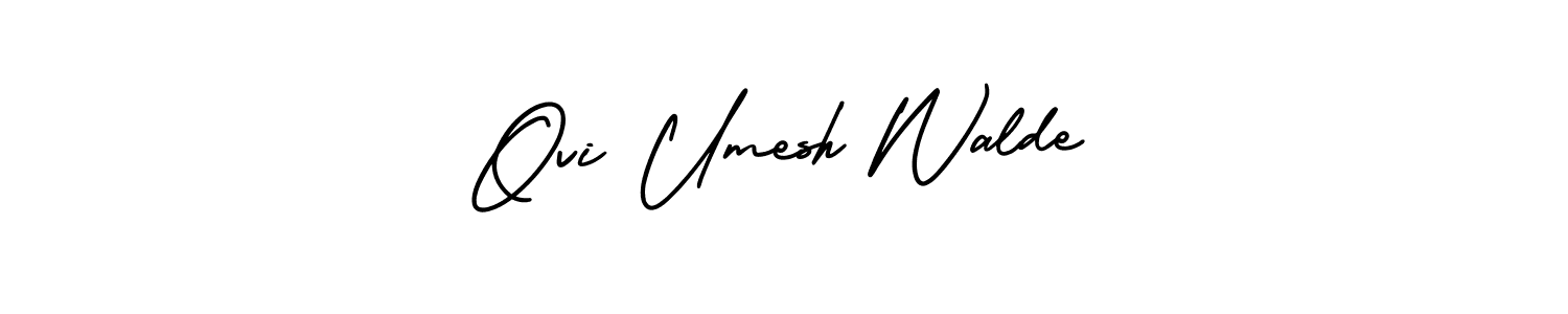 Check out images of Autograph of Ovi Umesh Walde name. Actor Ovi Umesh Walde Signature Style. AmerikaSignatureDemo-Regular is a professional sign style online. Ovi Umesh Walde signature style 3 images and pictures png