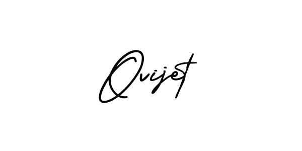 Ovijet stylish signature style. Best Handwritten Sign (AmerikaSignatureDemo-Regular) for my name. Handwritten Signature Collection Ideas for my name Ovijet. Ovijet signature style 3 images and pictures png