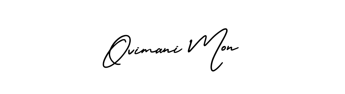 How to Draw Ovimani Mon signature style? AmerikaSignatureDemo-Regular is a latest design signature styles for name Ovimani Mon. Ovimani Mon signature style 3 images and pictures png