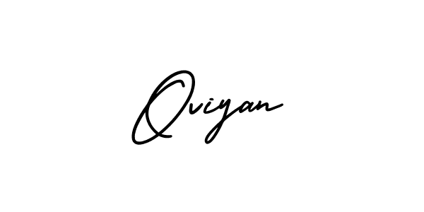 Design your own signature with our free online signature maker. With this signature software, you can create a handwritten (AmerikaSignatureDemo-Regular) signature for name Oviyan. Oviyan signature style 3 images and pictures png
