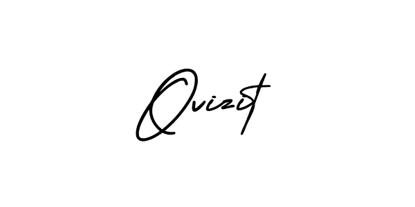 How to make Ovizit signature? AmerikaSignatureDemo-Regular is a professional autograph style. Create handwritten signature for Ovizit name. Ovizit signature style 3 images and pictures png