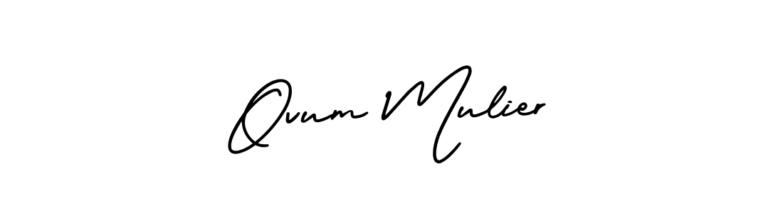 Best and Professional Signature Style for Ovum Mulier. AmerikaSignatureDemo-Regular Best Signature Style Collection. Ovum Mulier signature style 3 images and pictures png