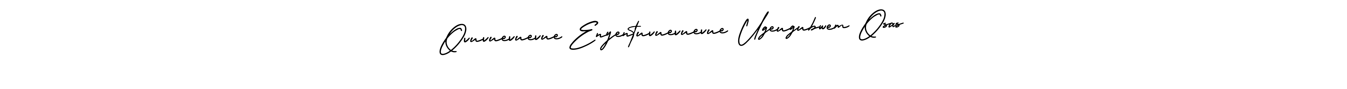 Design your own signature with our free online signature maker. With this signature software, you can create a handwritten (AmerikaSignatureDemo-Regular) signature for name Ovuvuevuevue Enyentuvuevuevue Ugeugubwem Osas. Ovuvuevuevue Enyentuvuevuevue Ugeugubwem Osas signature style 3 images and pictures png