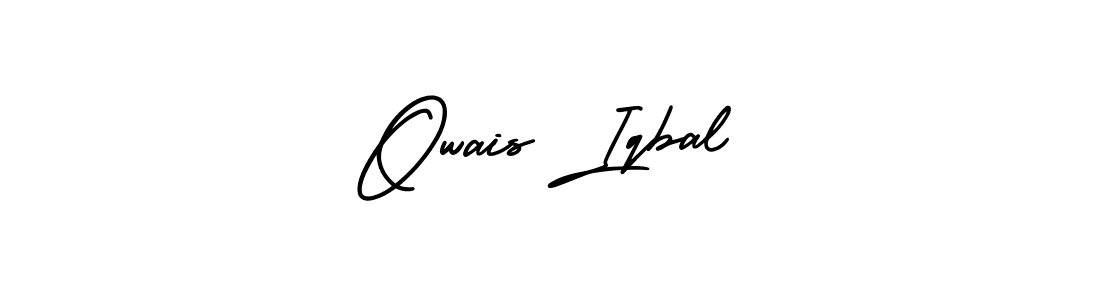 How to make Owais Iqbal name signature. Use AmerikaSignatureDemo-Regular style for creating short signs online. This is the latest handwritten sign. Owais Iqbal signature style 3 images and pictures png