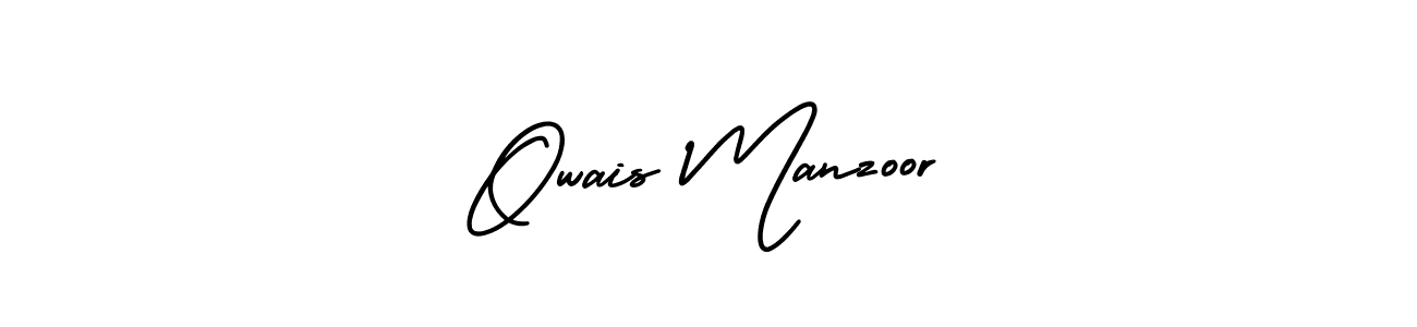 Make a beautiful signature design for name Owais Manzoor. Use this online signature maker to create a handwritten signature for free. Owais Manzoor signature style 3 images and pictures png