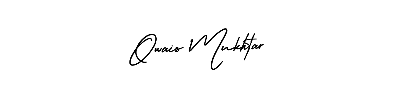 Use a signature maker to create a handwritten signature online. With this signature software, you can design (AmerikaSignatureDemo-Regular) your own signature for name Owais Mukhtar. Owais Mukhtar signature style 3 images and pictures png