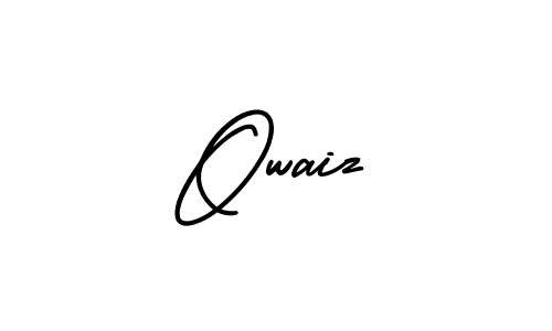 How to make Owaiz name signature. Use AmerikaSignatureDemo-Regular style for creating short signs online. This is the latest handwritten sign. Owaiz signature style 3 images and pictures png
