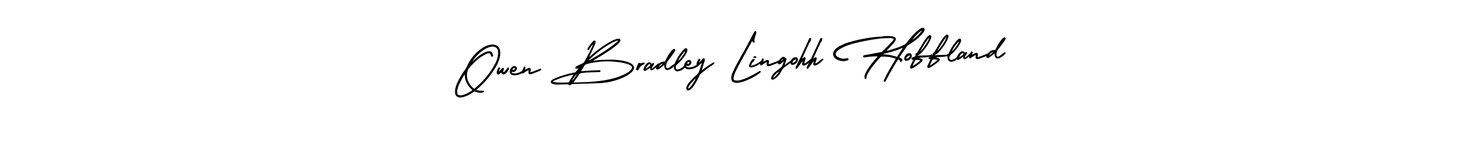 Create a beautiful signature design for name Owen Bradley Lingohh Hoffland. With this signature (AmerikaSignatureDemo-Regular) fonts, you can make a handwritten signature for free. Owen Bradley Lingohh Hoffland signature style 3 images and pictures png