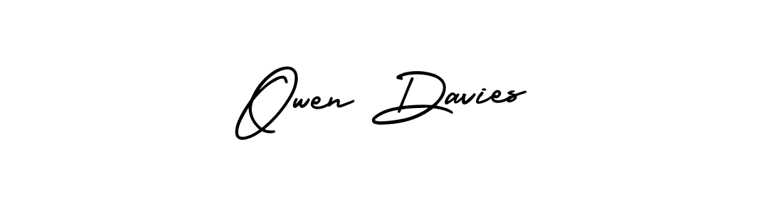 It looks lik you need a new signature style for name Owen Davies. Design unique handwritten (AmerikaSignatureDemo-Regular) signature with our free signature maker in just a few clicks. Owen Davies signature style 3 images and pictures png