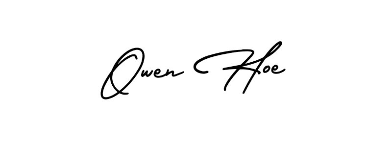 Make a beautiful signature design for name Owen Hoe. With this signature (AmerikaSignatureDemo-Regular) style, you can create a handwritten signature for free. Owen Hoe signature style 3 images and pictures png