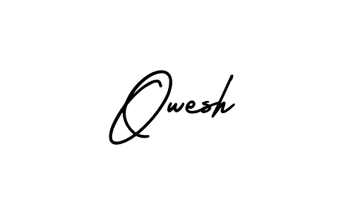 Also we have Owesh name is the best signature style. Create professional handwritten signature collection using AmerikaSignatureDemo-Regular autograph style. Owesh signature style 3 images and pictures png