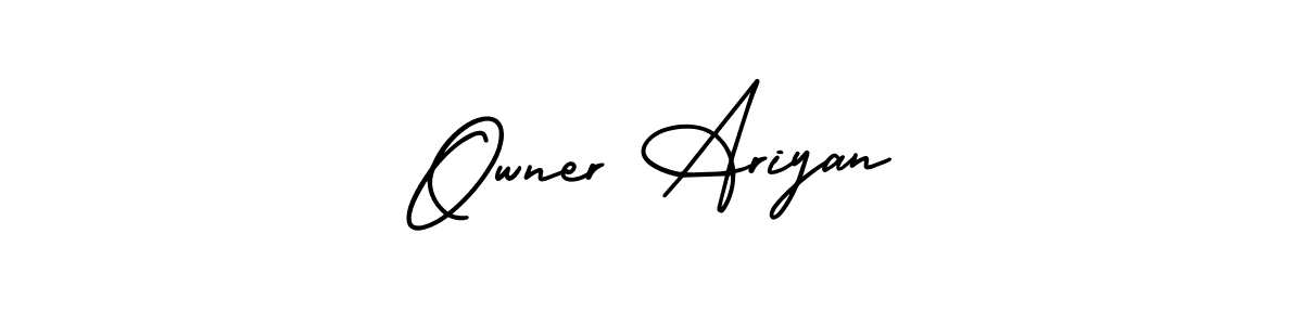 Make a beautiful signature design for name Owner Ariyan. With this signature (AmerikaSignatureDemo-Regular) style, you can create a handwritten signature for free. Owner Ariyan signature style 3 images and pictures png