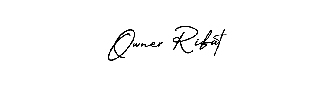 Make a beautiful signature design for name Owner Rifat. With this signature (AmerikaSignatureDemo-Regular) style, you can create a handwritten signature for free. Owner Rifat signature style 3 images and pictures png