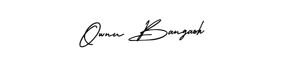 Similarly AmerikaSignatureDemo-Regular is the best handwritten signature design. Signature creator online .You can use it as an online autograph creator for name Ownu Bangash. Ownu Bangash signature style 3 images and pictures png