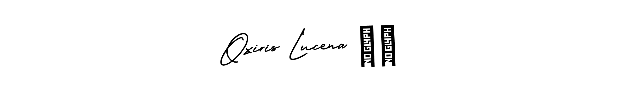 You should practise on your own different ways (AmerikaSignatureDemo-Regular) to write your name (Oxiris Lucena ❤️) in signature. don't let someone else do it for you. Oxiris Lucena ❤️ signature style 3 images and pictures png