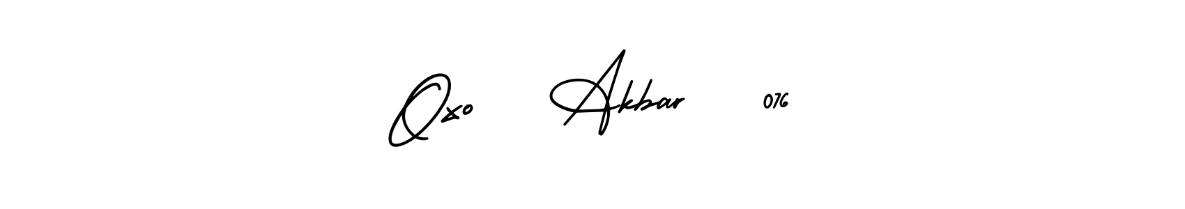 Also we have Oxo   Akbar   076 name is the best signature style. Create professional handwritten signature collection using AmerikaSignatureDemo-Regular autograph style. Oxo   Akbar   076 signature style 3 images and pictures png