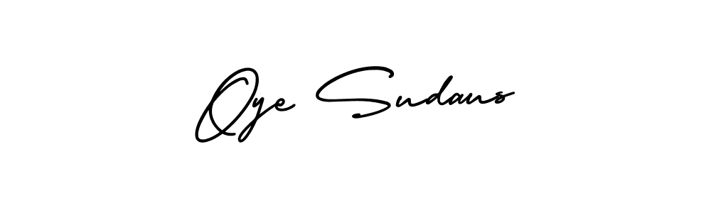 Use a signature maker to create a handwritten signature online. With this signature software, you can design (AmerikaSignatureDemo-Regular) your own signature for name Oye Sudaus. Oye Sudaus signature style 3 images and pictures png