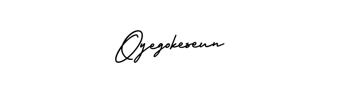 AmerikaSignatureDemo-Regular is a professional signature style that is perfect for those who want to add a touch of class to their signature. It is also a great choice for those who want to make their signature more unique. Get Oyegokeseun name to fancy signature for free. Oyegokeseun signature style 3 images and pictures png