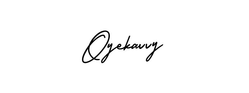 How to Draw Oyekavvy signature style? AmerikaSignatureDemo-Regular is a latest design signature styles for name Oyekavvy. Oyekavvy signature style 3 images and pictures png