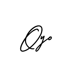 How to make Oyo name signature. Use AmerikaSignatureDemo-Regular style for creating short signs online. This is the latest handwritten sign. Oyo signature style 3 images and pictures png