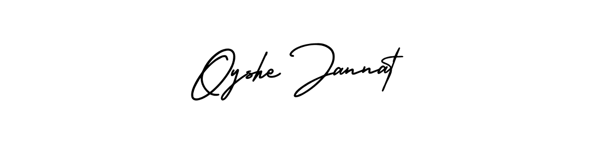 Create a beautiful signature design for name Oyshe Jannat. With this signature (AmerikaSignatureDemo-Regular) fonts, you can make a handwritten signature for free. Oyshe Jannat signature style 3 images and pictures png