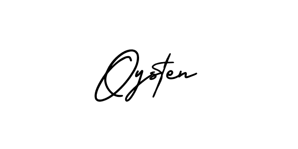 How to make Oysten name signature. Use AmerikaSignatureDemo-Regular style for creating short signs online. This is the latest handwritten sign. Oysten signature style 3 images and pictures png