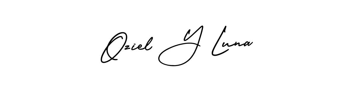Make a short Oziel Y Luna signature style. Manage your documents anywhere anytime using AmerikaSignatureDemo-Regular. Create and add eSignatures, submit forms, share and send files easily. Oziel Y Luna signature style 3 images and pictures png