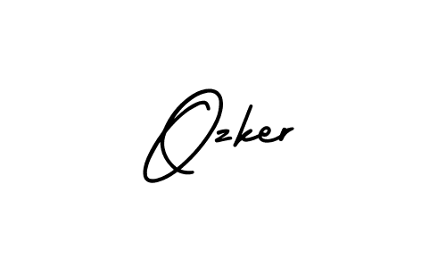 It looks lik you need a new signature style for name Ozker. Design unique handwritten (AmerikaSignatureDemo-Regular) signature with our free signature maker in just a few clicks. Ozker signature style 3 images and pictures png