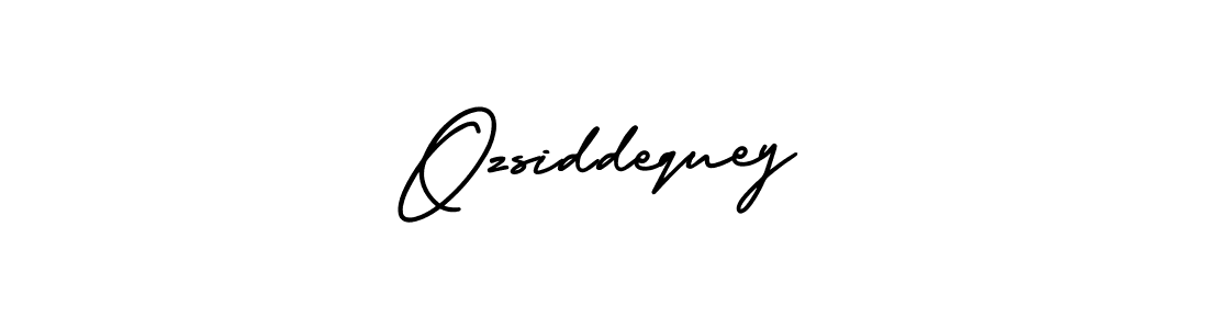 Design your own signature with our free online signature maker. With this signature software, you can create a handwritten (AmerikaSignatureDemo-Regular) signature for name Ozsiddequey. Ozsiddequey signature style 3 images and pictures png