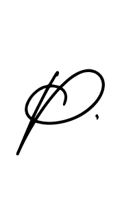 It looks lik you need a new signature style for name P,. Design unique handwritten (AmerikaSignatureDemo-Regular) signature with our free signature maker in just a few clicks. P, signature style 3 images and pictures png