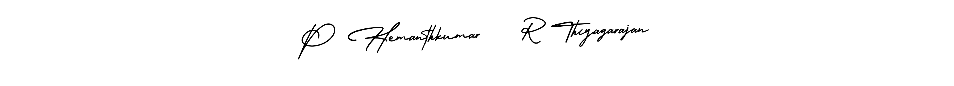 Make a short P  Hemanthkumar    R Thiyagarajan signature style. Manage your documents anywhere anytime using AmerikaSignatureDemo-Regular. Create and add eSignatures, submit forms, share and send files easily. P  Hemanthkumar    R Thiyagarajan signature style 3 images and pictures png