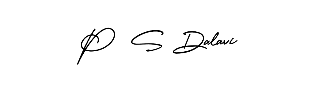 P  S Dalavi stylish signature style. Best Handwritten Sign (AmerikaSignatureDemo-Regular) for my name. Handwritten Signature Collection Ideas for my name P  S Dalavi. P  S Dalavi signature style 3 images and pictures png