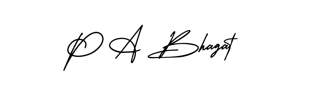 AmerikaSignatureDemo-Regular is a professional signature style that is perfect for those who want to add a touch of class to their signature. It is also a great choice for those who want to make their signature more unique. Get P A Bhagat name to fancy signature for free. P A Bhagat signature style 3 images and pictures png