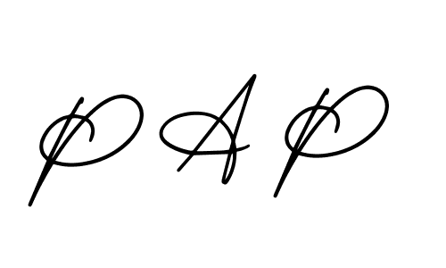 How to make P A P name signature. Use AmerikaSignatureDemo-Regular style for creating short signs online. This is the latest handwritten sign. P A P signature style 3 images and pictures png