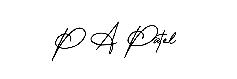 It looks lik you need a new signature style for name P A Patel. Design unique handwritten (AmerikaSignatureDemo-Regular) signature with our free signature maker in just a few clicks. P A Patel signature style 3 images and pictures png