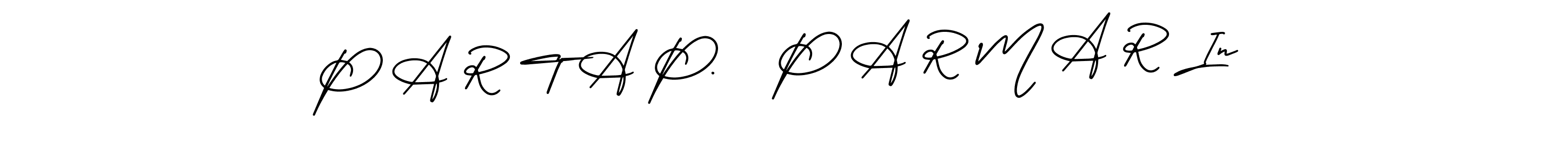 Create a beautiful signature design for name P A R T A P.   P A R M A R In. With this signature (AmerikaSignatureDemo-Regular) fonts, you can make a handwritten signature for free. P A R T A P.   P A R M A R In signature style 3 images and pictures png