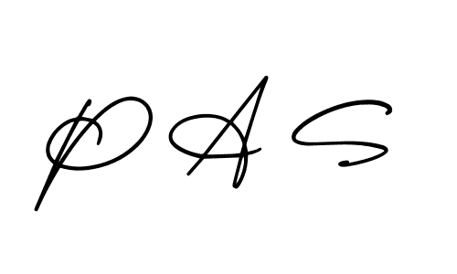 The best way (AmerikaSignatureDemo-Regular) to make a short signature is to pick only two or three words in your name. The name P A S include a total of six letters. For converting this name. P A S signature style 3 images and pictures png