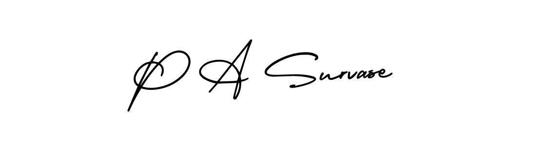 AmerikaSignatureDemo-Regular is a professional signature style that is perfect for those who want to add a touch of class to their signature. It is also a great choice for those who want to make their signature more unique. Get P A Survase name to fancy signature for free. P A Survase signature style 3 images and pictures png