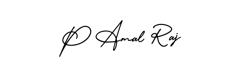 Make a beautiful signature design for name P Amal Raj. Use this online signature maker to create a handwritten signature for free. P Amal Raj signature style 3 images and pictures png