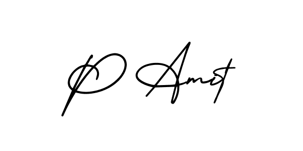 You should practise on your own different ways (AmerikaSignatureDemo-Regular) to write your name (P Amit) in signature. don't let someone else do it for you. P Amit signature style 3 images and pictures png