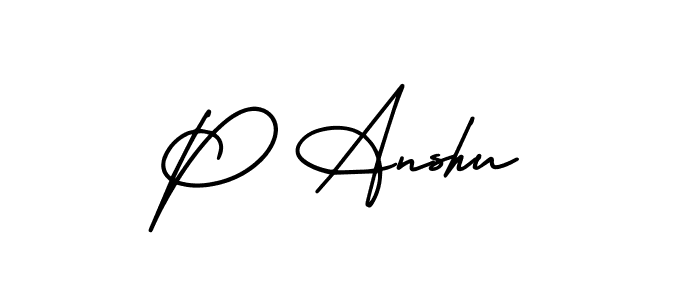 Check out images of Autograph of P Anshu name. Actor P Anshu Signature Style. AmerikaSignatureDemo-Regular is a professional sign style online. P Anshu signature style 3 images and pictures png