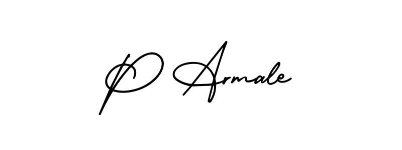 Also we have P Armale name is the best signature style. Create professional handwritten signature collection using AmerikaSignatureDemo-Regular autograph style. P Armale signature style 3 images and pictures png