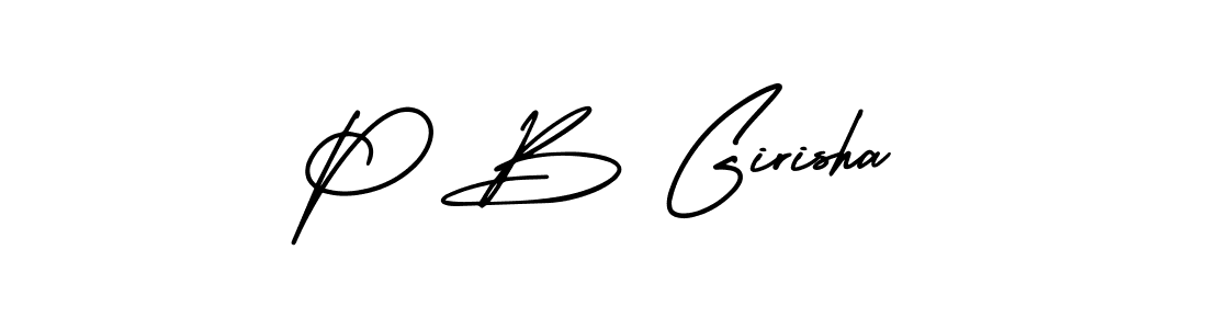 if you are searching for the best signature style for your name P B Girisha. so please give up your signature search. here we have designed multiple signature styles  using AmerikaSignatureDemo-Regular. P B Girisha signature style 3 images and pictures png
